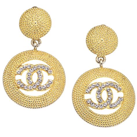 chanel dangle earrings replica|most collectible chanel earrings.